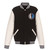 Dallas Mavericks Reversible Fleece Jacket with Faux Leather Sleeves – Black/White by JH Design