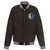 Dallas Mavericks Reversible Fleece Jacket with Faux Leather Sleeves – Black/White by JH Design