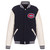 Montreal Canadiens Reversible Fleece Jacket with Vegan Leather Sleeves – Navy/White by JH Design