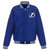 Tampa Bay Lightning Reversible Fleece Jacket with Vegan Leather Sleeves – Royal/White by JH Design