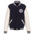 Winnipeg Jets Reversible Fleece Jacket with Vegan Leather Sleeves – Navy/White by JH Design