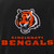 Cincinnati Bengals - JH Design Reversible Fleece Jacket with Faux Leather Sleeves - Black/White