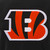 Cincinnati Bengals - JH Design Reversible Fleece Jacket with Faux Leather Sleeves - Black/White
