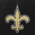 New Orleans Saints  JH Design Reversible Fleece Jacket with Faux Leather Sleeves - Black/White