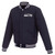 Seattle Seahawks  JH Design Reversible Fleece Jacket with Faux Leather Sleeves - Navy/White