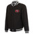 San Francisco 49ers Two Tone Reversible Fleece Jacket - Gray/Black