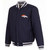 Denver Broncos Two Tone Reversible Fleece Jacket - Gray/Navy