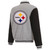 Pittsburgh Steelers Two-Tone Reversible Fleece Jacket - Gray/Black Pittsburgh Steelers Two-Tone Reversible Fleece Jacket - Gray/Black