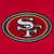 San Francisco 49ers Poly Twill Varsity Jacket - Red