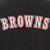 Cleveland Browns Poly Twill Varsity Jacket - Black