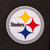 NFL Pittsburgh Steelers  JH Design Wool & Leather Reversible Jacket w/ Embroidered Logos - Black NFL Pittsburgh Steelers  JH Design Wool & Leather Reversible Jacket w/ Embroidered Logos - Black