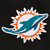 Miami Dolphins  Reversible Wool Embroidered  Jacket - Black