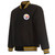 NFL Pittsburgh Steelers  JH Design Wool  Reversible Jacket w/ Embroidered Logos - Black NFL Pittsburgh Steelers  JH Design Wool  Reversible Jacket w/ Embroidered Logos - Black