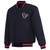 Houston Texans  Reversible Jacket Wool  w/ Embroidered Logos  Navy