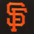 San Francisco Giants  JH Design Reversible Fleece Jacket with Faux Leather Sleeves - Black/White