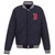 Boston Red Sox - JH Design Reversible Fleece Jacket with Faux Leather Sleeves - Navy/White