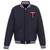 Minnesota Twins  JH Design Reversible Fleece Jacket with Faux Leather Sleeves - Navy/White Minnesota Twins  JH Design Reversible Fleece Jacket with Faux Leather Sleeves - Navy/White