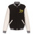 Oakland Athletics - JH Design Reversible Fleece Jacket with Faux Leather Sleeves - Black/White