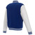 Toronto Blue Jays - JH Design Reversible Fleece Jacket with Faux Leather Sleeves - Royal/White