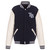 Tampa Bay Rays - JH Design Reversible Fleece Jacket with Faux Leather Sleeves - Navy/White