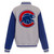 Chicago Cubs Two-Tone Reversible Fleece Jacket - Gray/Royal