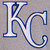MLB Kansas City Royals  JH Design Two-Tone Reversible Fleece Jacket - Gray/Royal