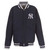 New York Yankees JH Design Two Tone Reversible Fleece Jacket - Gray/Navy