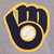 Milwaukee Brewers JH Design - Two-Tone Reversible Fleece Jacket - Gray/Navy