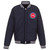 Detroit Pistons  Reversible Fleece Jacket with Faux Leather Sleeves - Navy White by JH Design