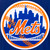 New York Mets Vintage Logos JH Design Reversible Fleece Jacket with Faux Leather Sleeves - Royal/White
