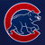 MLB Chicago Cubs Reversible Embroidered   Wool Jacket  Royal  - JH Design