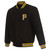 Pittsburgh Pirates  JH Design - Reversible Wool Jacket Embroidered Logos Black Pittsburgh Pirates  JH Design - Reversible Wool Jacket Embroidered Logos Black