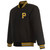 Pittsburgh Pirates  JH Design - Reversible Wool Jacket Embroidered Logos Black Pittsburgh Pirates  JH Design - Reversible Wool Jacket Embroidered Logos Black