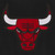 NBA Chicago Bulls Reversible Wool Jacket -Embroidered Logos JH Design- Black