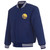 NBA Golden State Warriors Reversible Wool Jacket Embroidered Logos JH Design - Royal