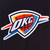 Oklahoma City Thunder Reversible Wool Jacket Embroidered Logos JH Design Black