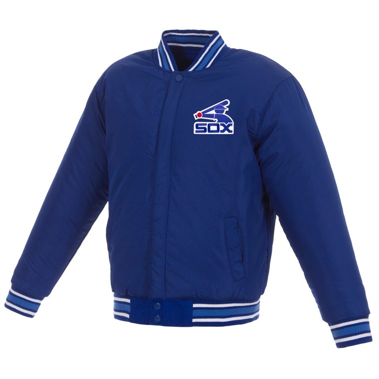 Chicago White Sox  Wool Jacket Front Vintage Logos Royal  JH Design
