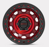 KMC Wheels KM236 Tank Beadlock 17x9 in Candy Red