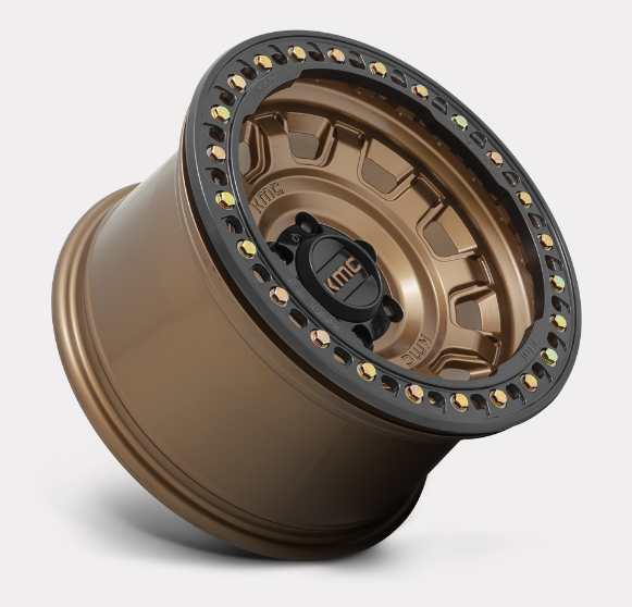 Kmc Rims Tank KMC Wheels KM236 Tank Beadlock 17x9 in Matte Bronze