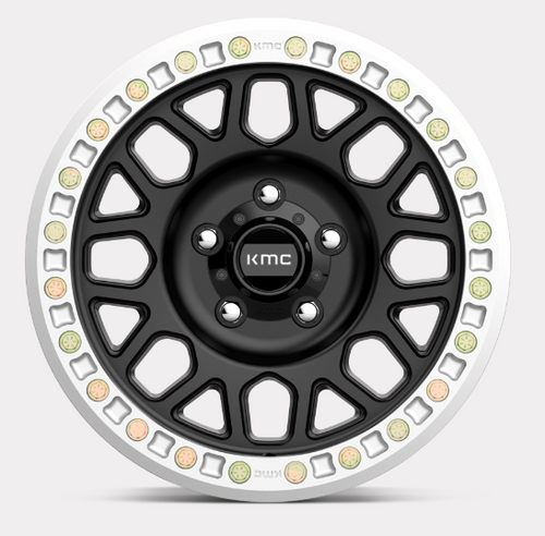 KMC Wheels KM234 Grenade Desert Beadlock 20x9 in Satin Black