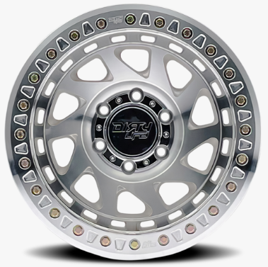 Dirty Life 9313-7973M38  9313 Enigma Race Beadlock 17x9 5x5 in Machined