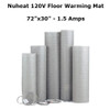 Nuheat 120V Standard Mat 72" x 30"
