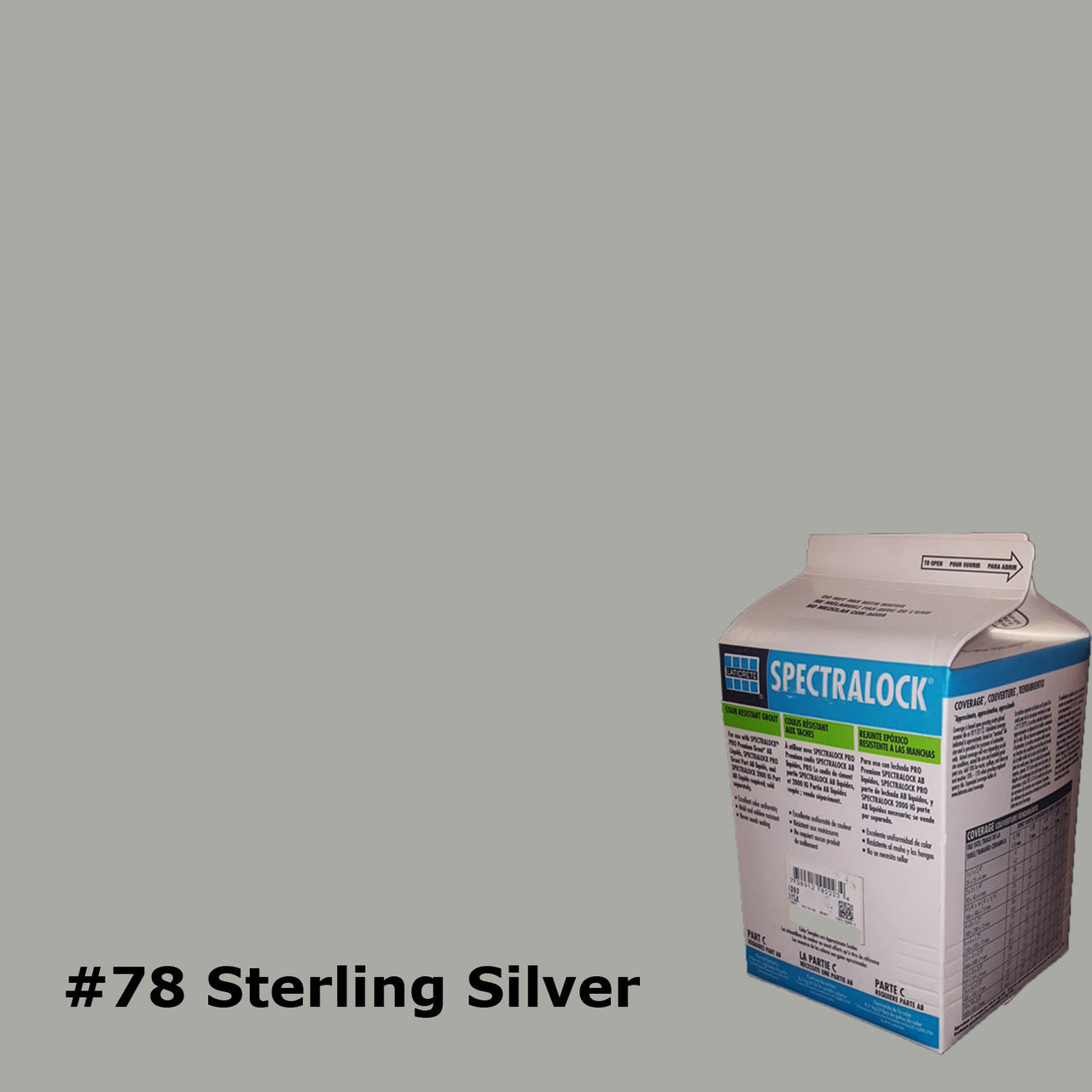Spectralock Epoxy Part C #78 Sterling Silver 9 Lbs.