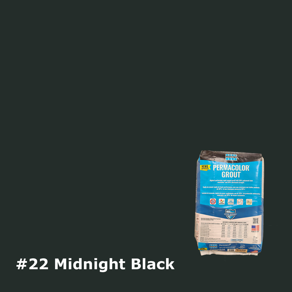 Permacolor #22 Midnight Black  25 lbs