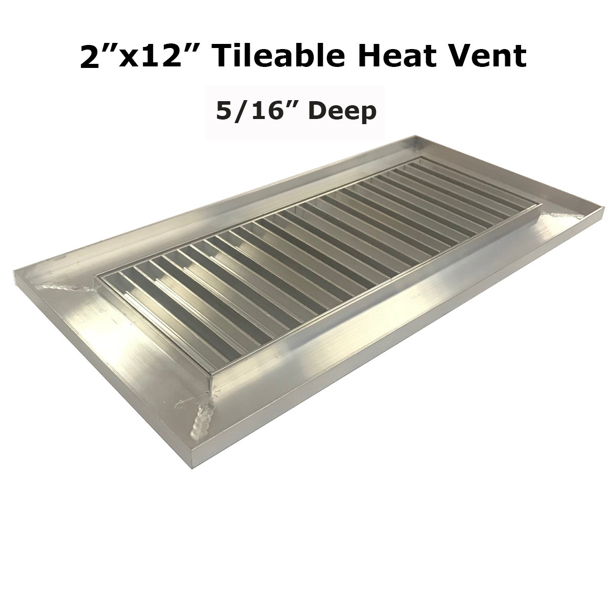 Tile Heat Vent 2.25x12 with 5/16" depth