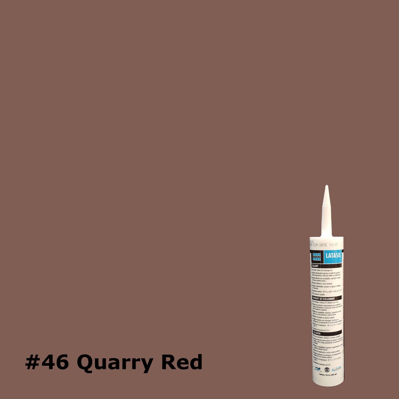 Latasil Caulk #46 Quarry Red 10.3oz