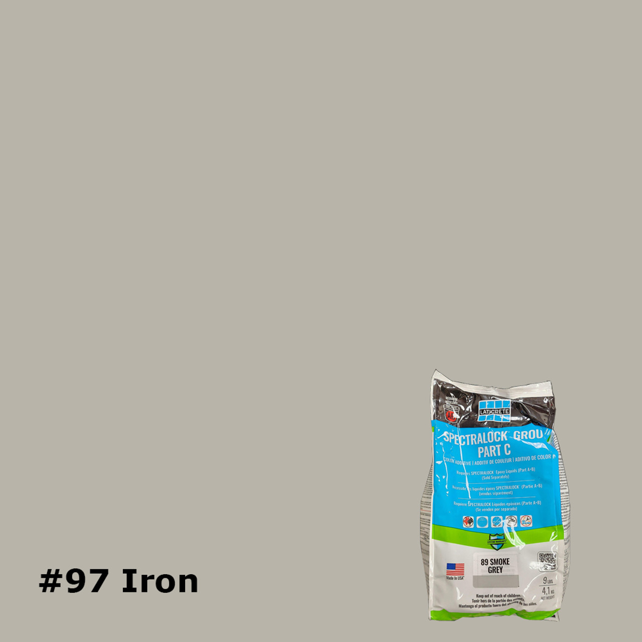 Spectralock Epoxy Part C #97 Iron 9 Lbs.