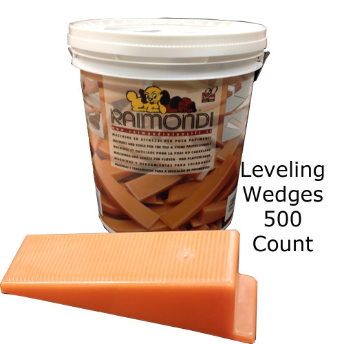 Wedges: One size fits all, Bucket of 500 pcs