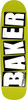 BAKER BRAND LOGO SKATEBOARD DECK-8.47x32 GREEN