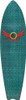 DREGS 37.5" FIBERWEAVE GRN Longboard Deck 9.375x37.5 sale